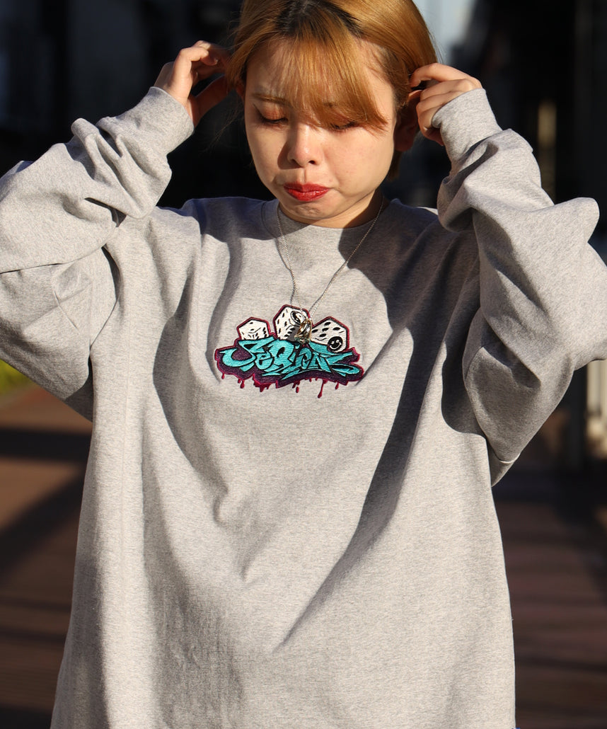 SEQUENZシークエンズ】DICE ＆ GRAFFITI EMB LS TEE / ≪ NAVAL別注