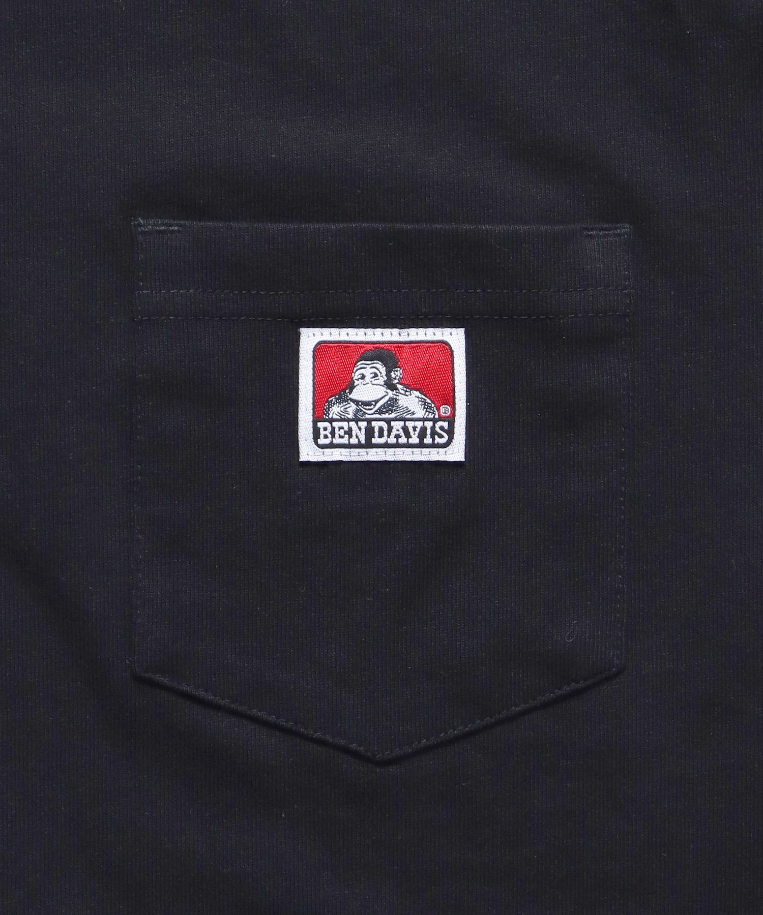 【BEN DAVIS(ベン デイビス)】POCKET TEE / ピスポケット 定番 半袖Tシャツ ブラック