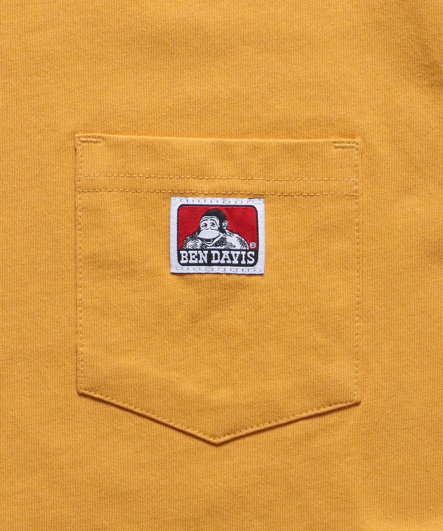 【BEN DAVIS(ベン デイビス)】POCKET TEE / ピスポケット 定番 半袖Tシャツ イエロー
