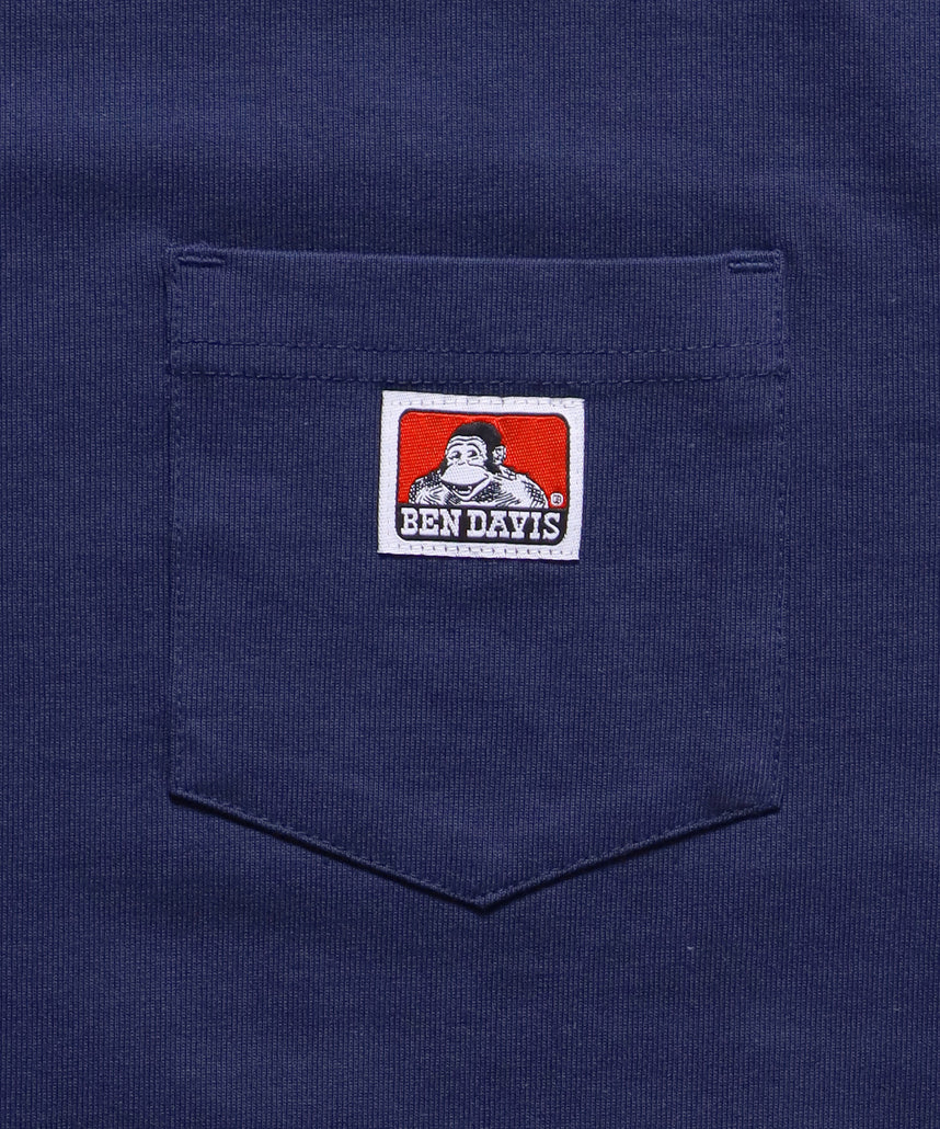 POCKET TEE / ピスポケット 定番 半袖Tシャツ ネイビー