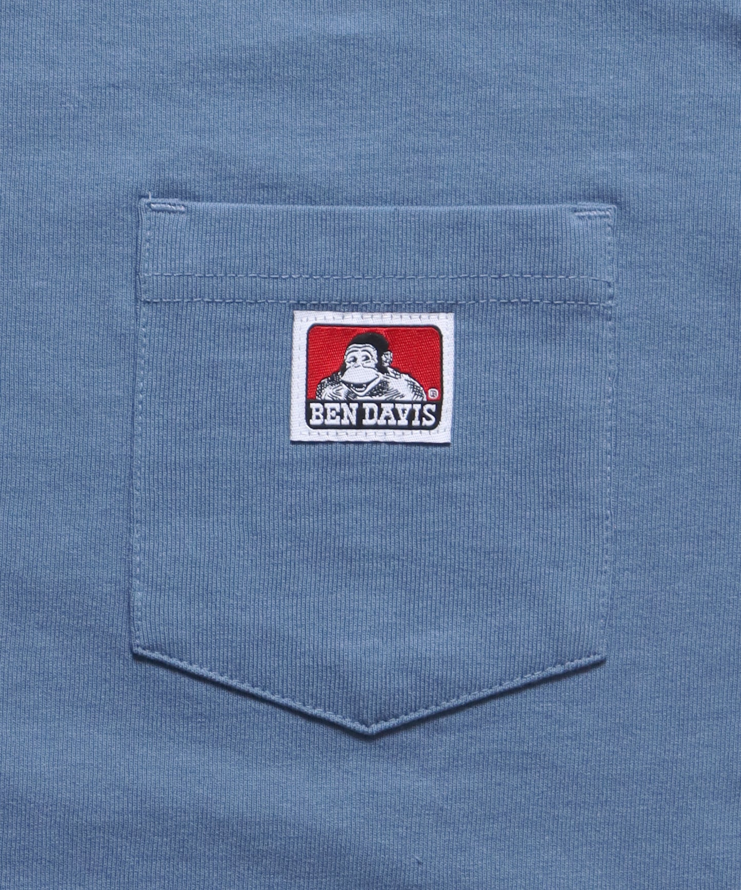 【BEN DAVIS(ベン デイビス)】POCKET TEE / ピスポケット 定番 半袖Tシャツ ブルーグレー
