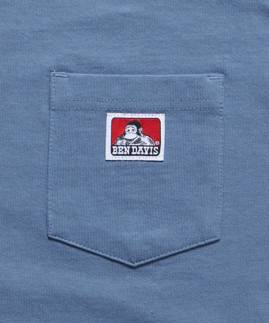 POCKET TEE / ピスポケット 定番 半袖Tシャツ ブルーグレー