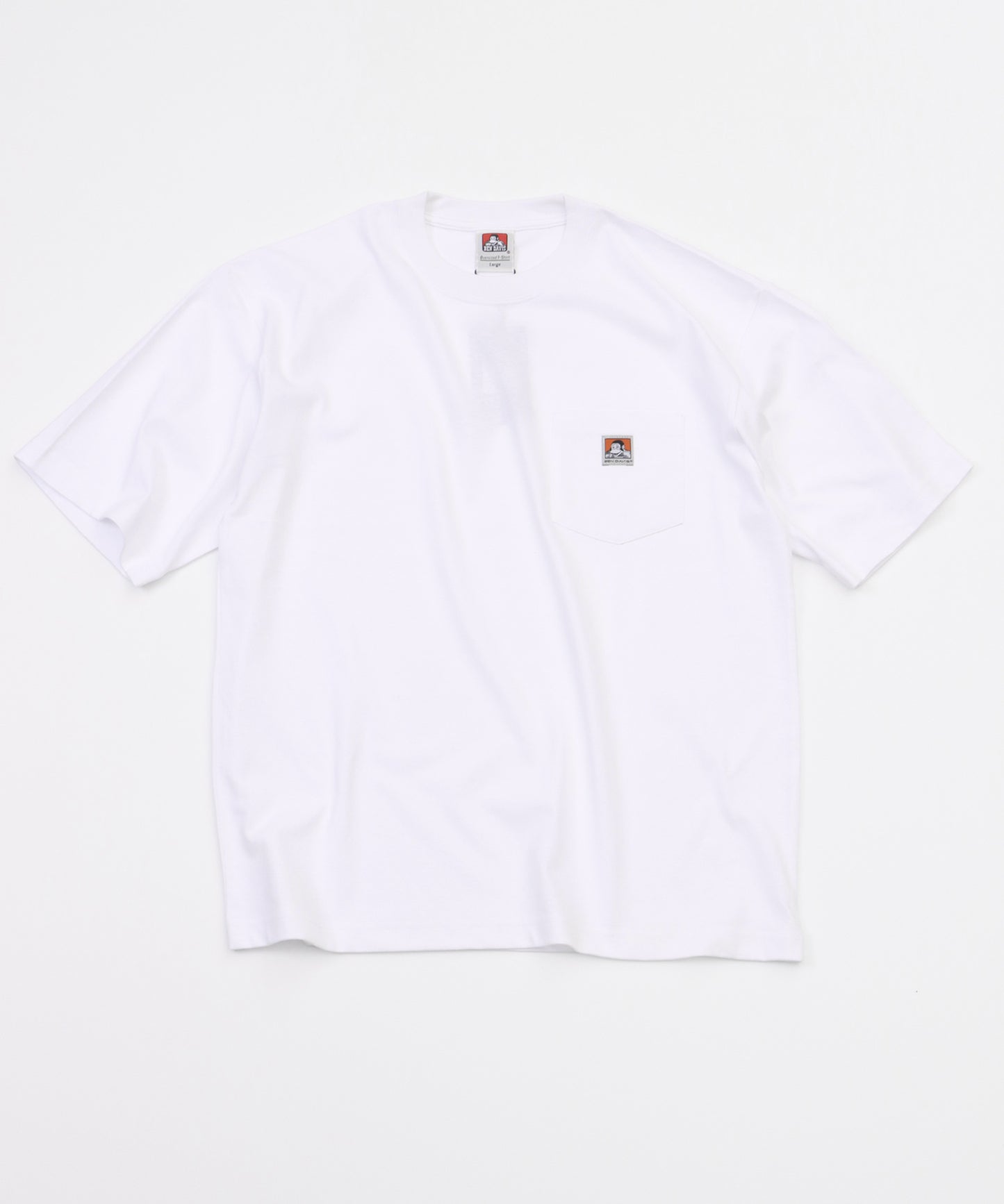 【BEN DAVIS(ベン デイビス)】BEN'S POCKET BIG TEE / ベンズポケット ビッグ Tシャツ ホワイト