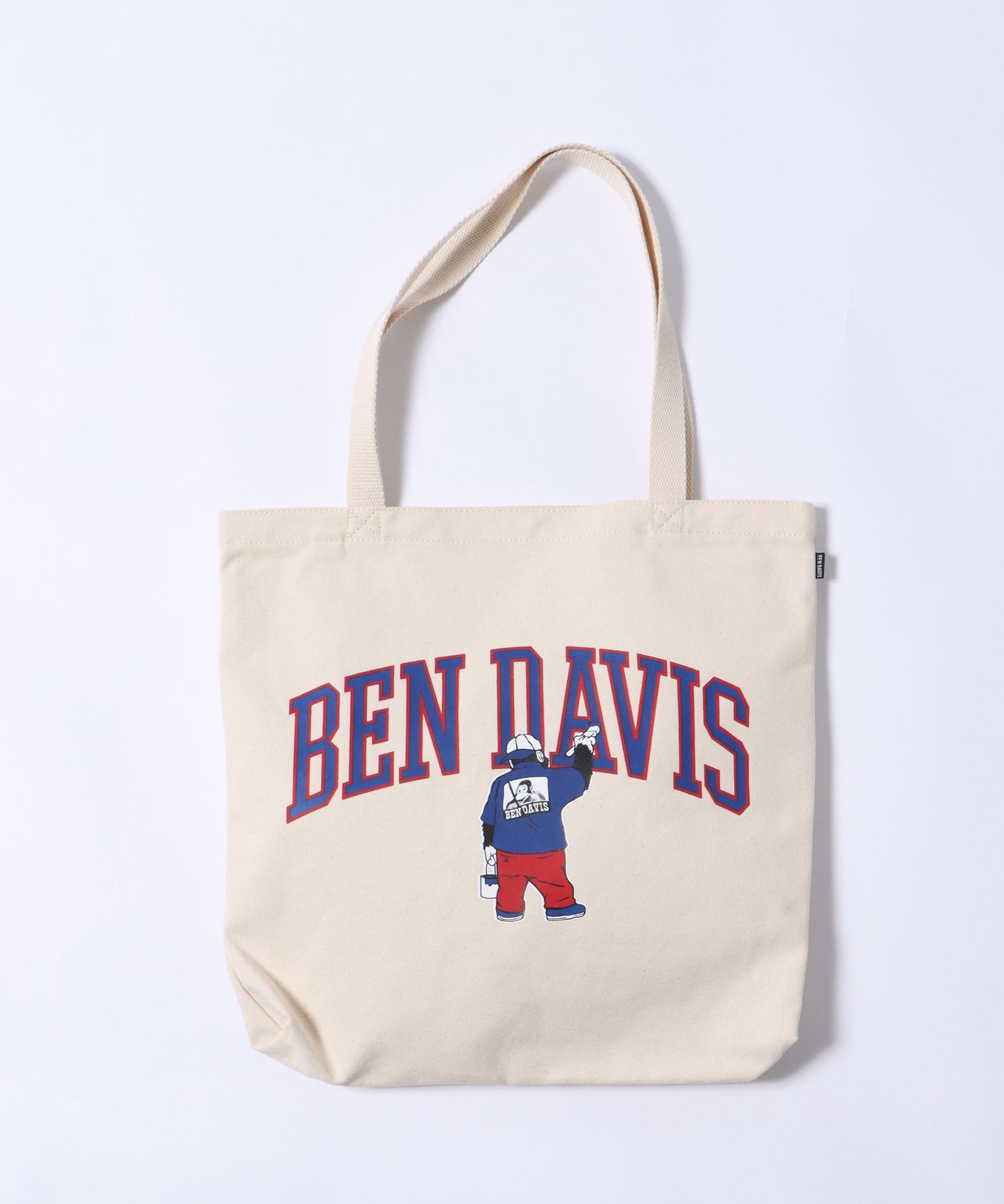 【BEN DAVIS(ベンデイビス)】COLLEGE PRINT TOTE BAG / カレッジプリント トートバッグ 【再入荷】