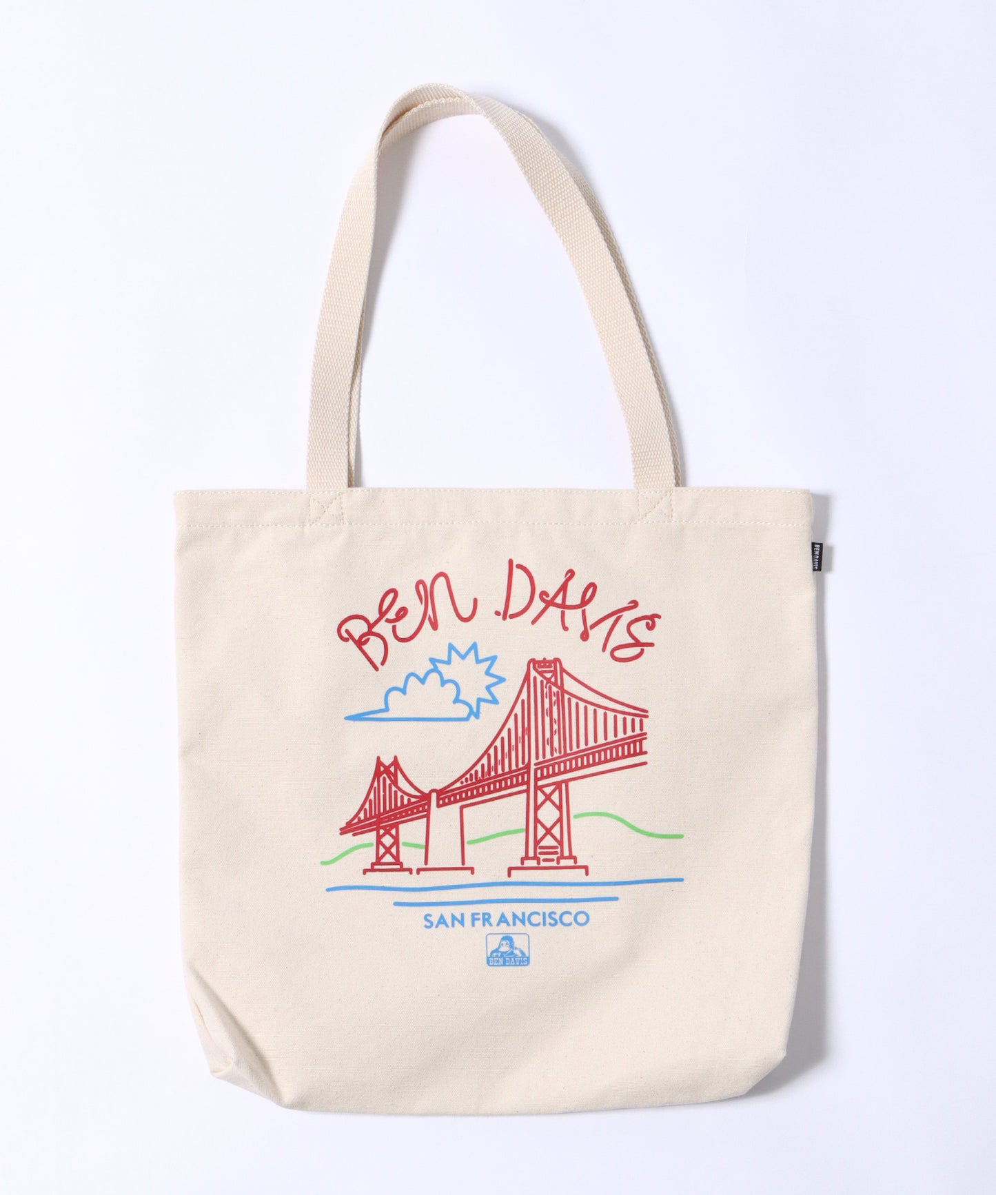 【BEN DAVIS(ベンデイビス)】BRIDGE PRINT TOTE BAG / ブリッジプリント トートバッグ 【再入荷】