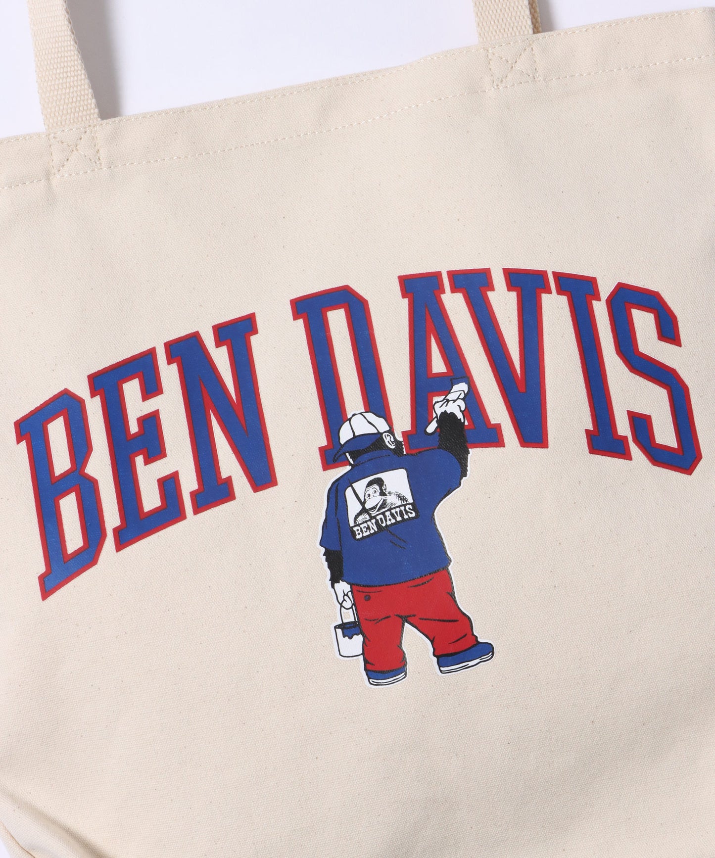 【BEN DAVIS(ベンデイビス)】COLLEGE PRINT TOTE BAG / カレッジプリント トートバッグ 【再入荷】