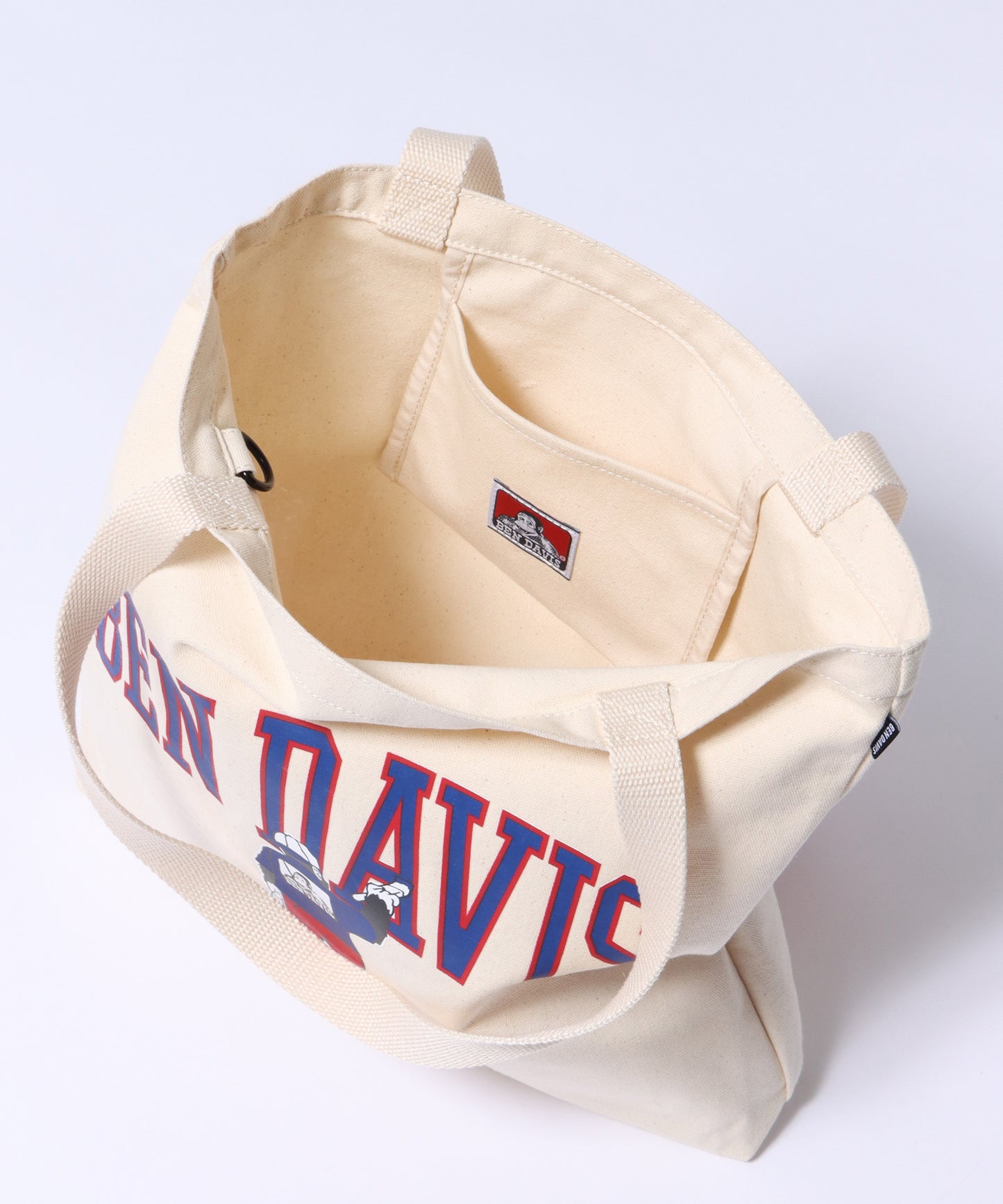 【BEN DAVIS(ベンデイビス)】COLLEGE PRINT TOTE BAG / カレッジプリント トートバッグ 【再入荷】