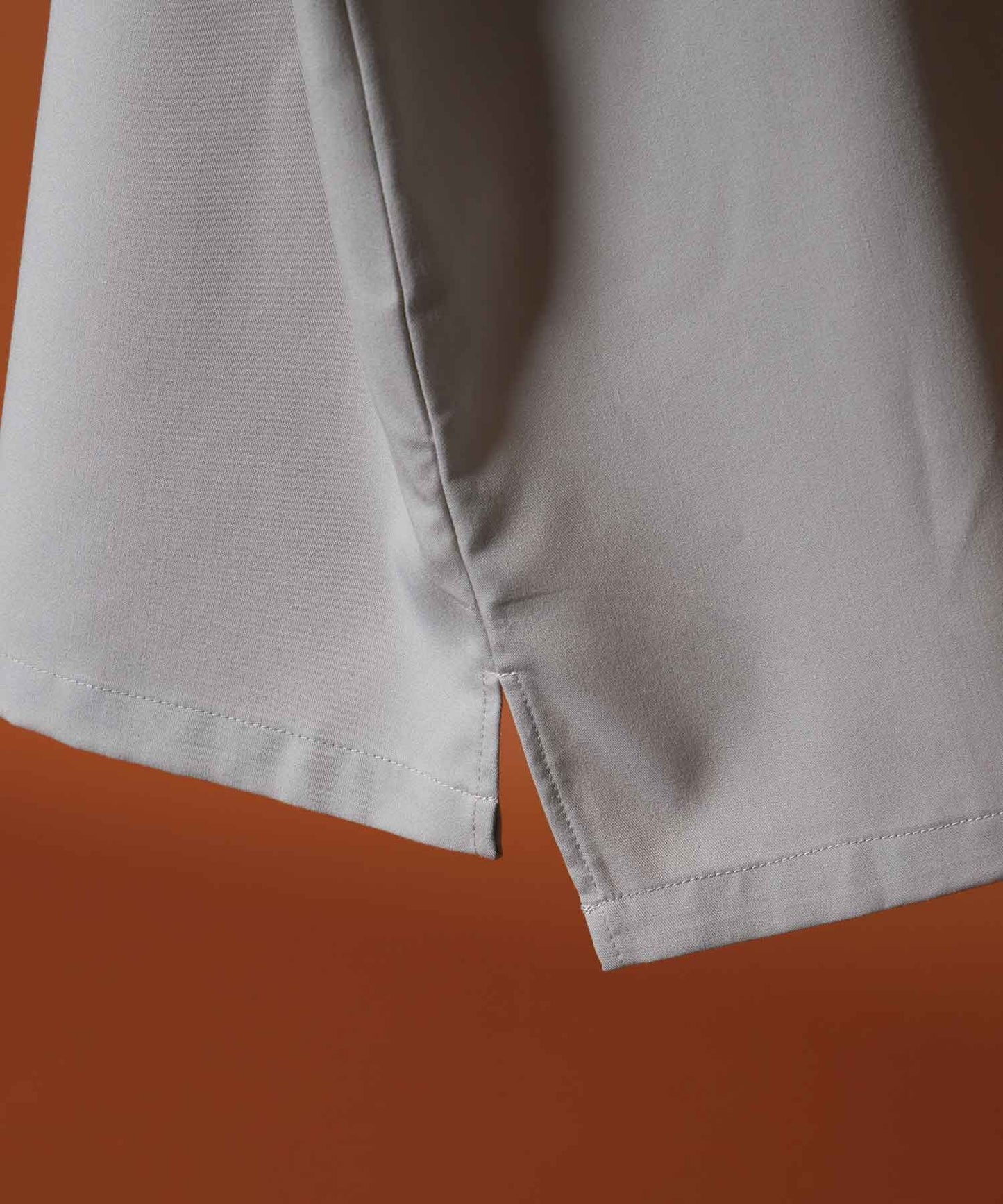 TR BALLOON SLEEVE L/S REGULAR COLLAR SHIRT / TR バルーンスリーブ 長袖 レギュラーカラー シャツ ライトグレー