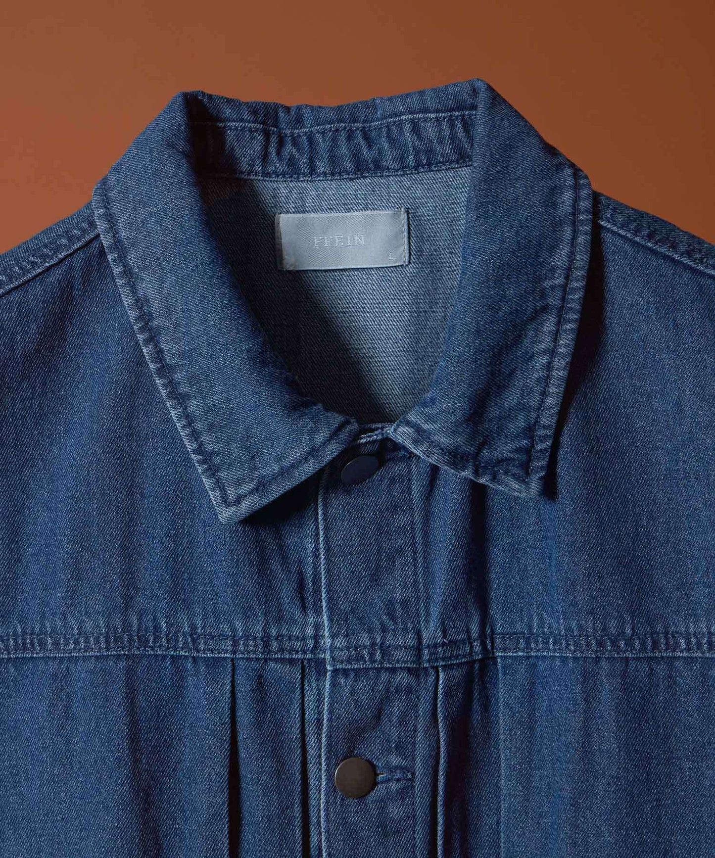 【FFEIN(フェイン)】DENIM VEST / ケミカルウォッシュ オーバーサイズ デニム ベスト ネイビー