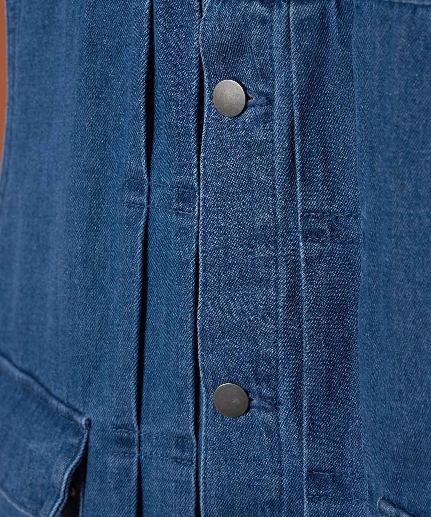 【FFEIN(フェイン)】DENIM VEST / ケミカルウォッシュ オーバーサイズ デニム ベスト ネイビー