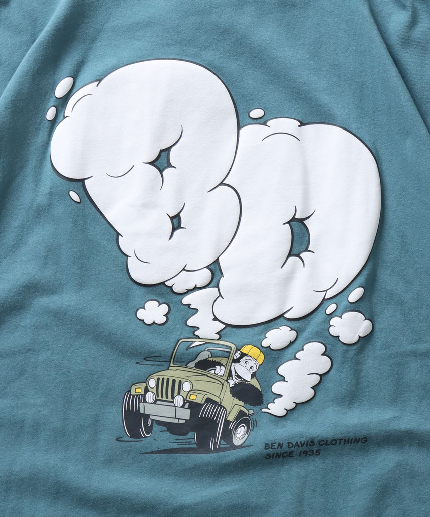 SMOKING 4WD TEE / スモーキング ジープ プリント Tシャツ ミント