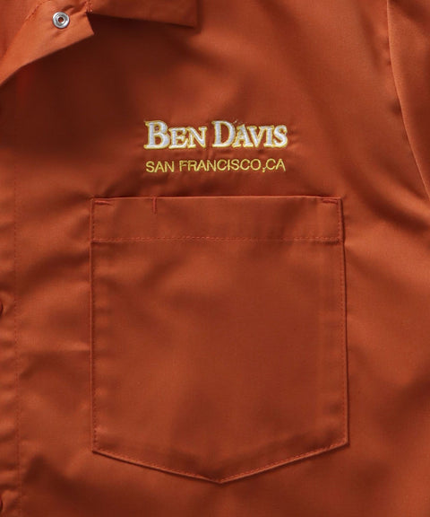 BEN DAVIS(ベン デイビス)】FISSHING EMB S/S WORK SHIRTS