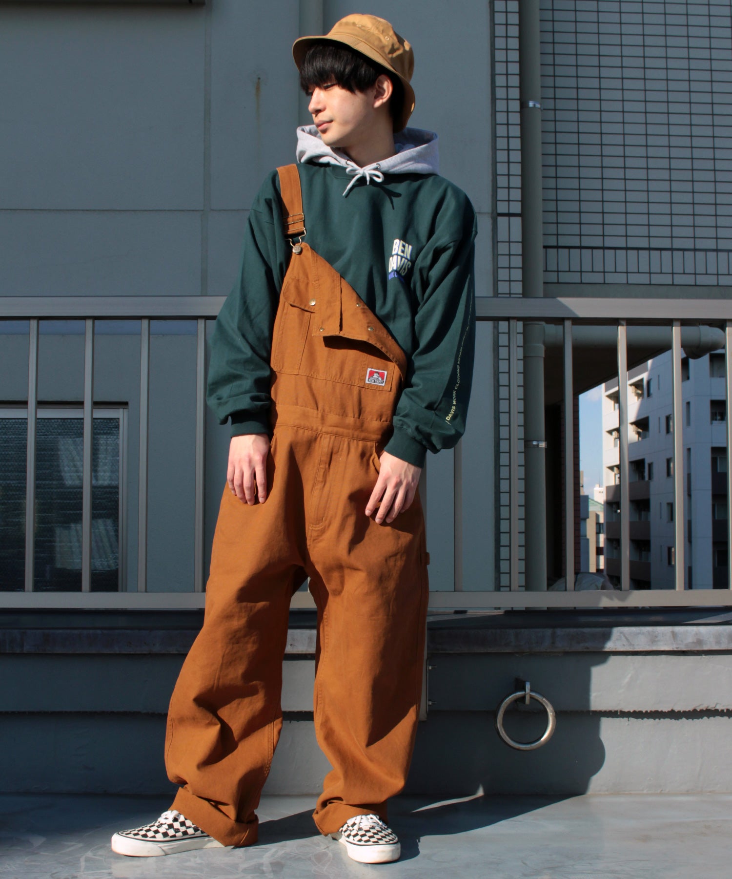 BEN DAVIS(ベンデイビス)】COTTON OVERALL コットンオーバーオール